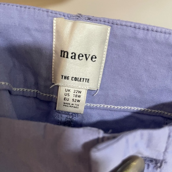 Maeve by Anthropologie The Colette Lavender Wide Leg Pants - Picture 3 of 5